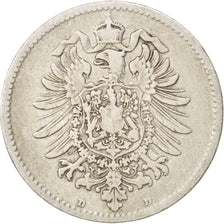 GERMANY - EMPIRE, Wilhelm I, Mark, 1874, Munich, VF(30-35), Silver, KM:7