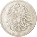 Coin, GERMANY - EMPIRE, Wilhelm I, Mark, 1873, Munich, VF(20-25), Silver, KM:7