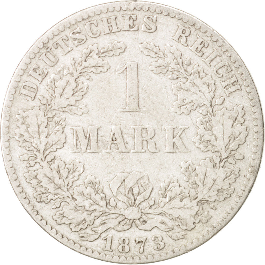 Coin, GERMANY - EMPIRE, Wilhelm I, Mark, 1873, Munich, VF(20-25), Silver, KM:7