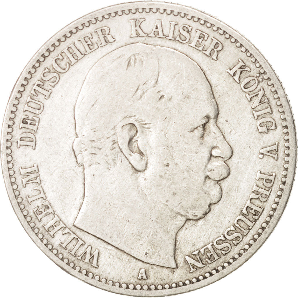 Coin, German States, PRUSSIA, Wilhelm I, 2 Mark, 1877, Berlin, VF(30-35)