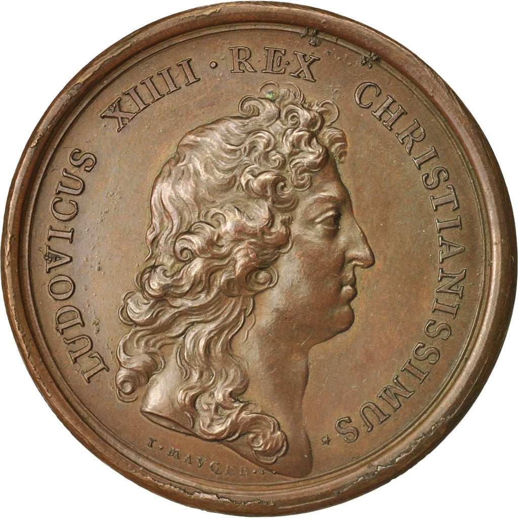 France, Medal, Les revues militaires, Louis XIV, History, 1665, Mauger