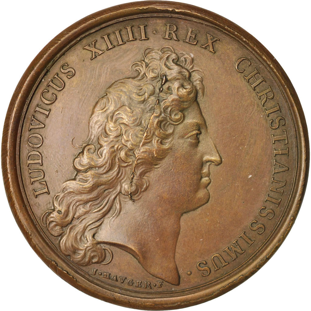 Francia, Medal, Prise de Lille, Louis XIV, History, 1667, Mauger, SPL-, Bronzo