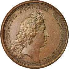 Frankreich, Medal, Prise de Lille, Louis XIV, History, 1667, Mauger, VZ, Bronze