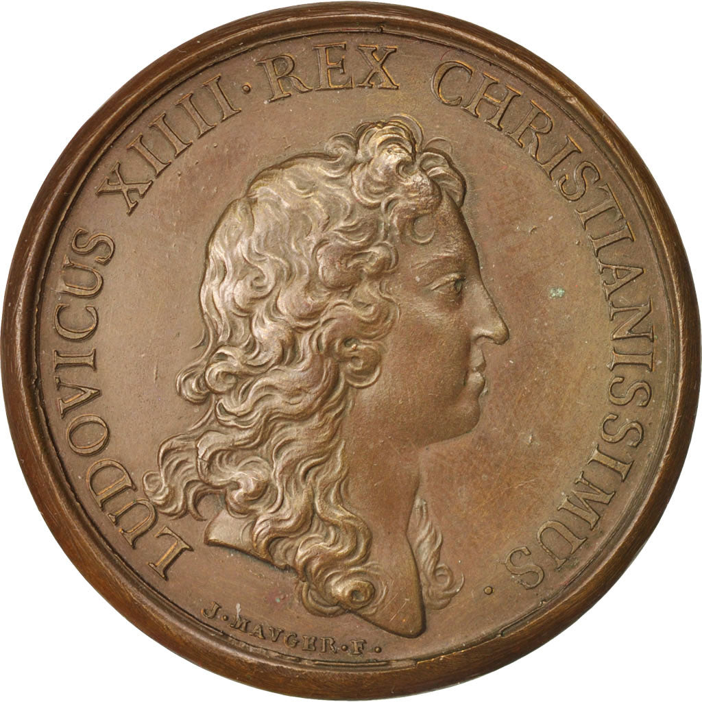 France, Medal, Prise d'Ypres, Louis XIV, History, 1658, Mauger, AU(55-58)