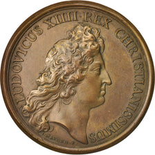 France, Medal, Prise de Douai, Louis XIV, History, 1667, Mauger, AU(55-58)