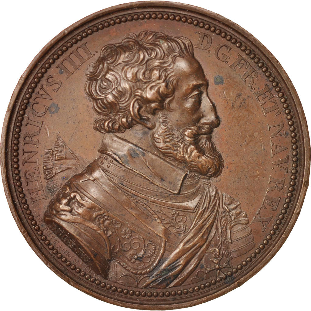 France, Medal, Henri IV, History, XIXth Century, Droz, AU(55-58), Bronze