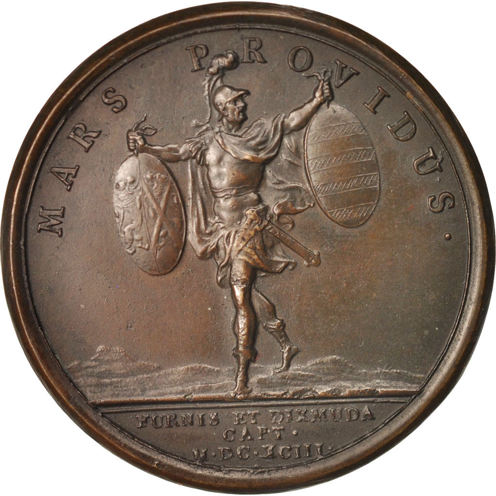 Francia, Medal, Prise de Furnes et de Dixmude, Louis XIV, History, 1693, Mauger