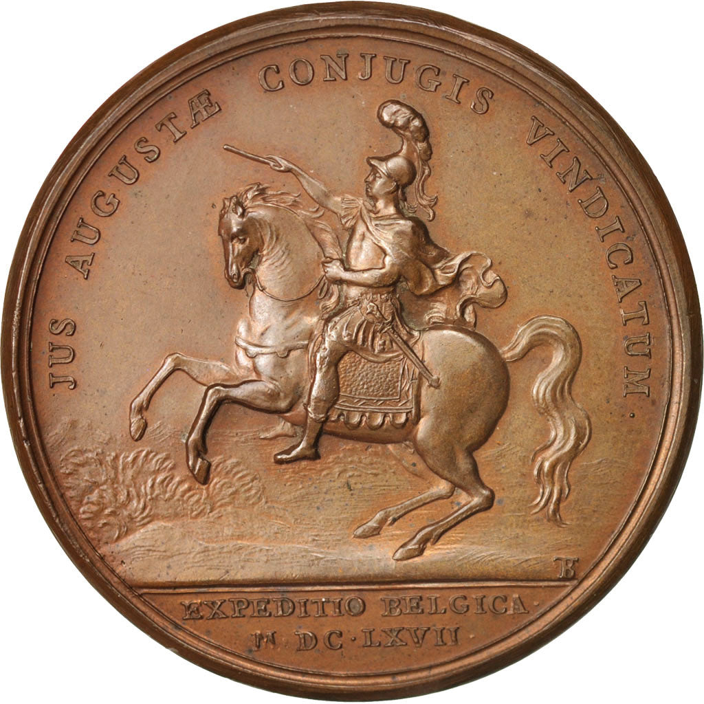 France, Medal, Campagne des Pays-Bas, Louis XIV, History, 1667, Mauger