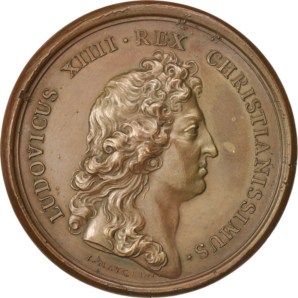 France, Medal, Siège et prise de Marsal, Louis XIV, History, 1663, Mauger