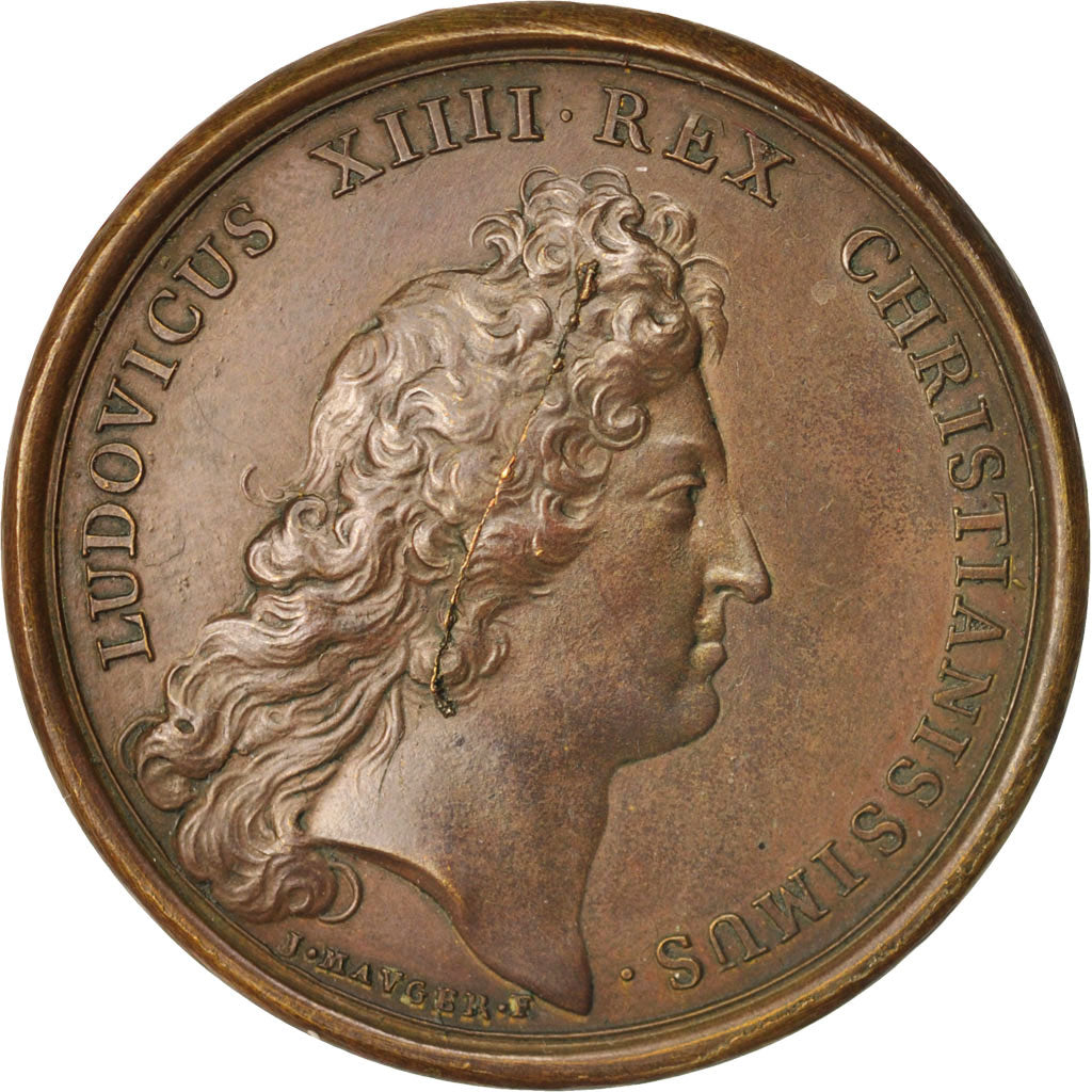 France, Medal, Secours donné aux Hollandais, Louis XIV, History, 1666, Mauger