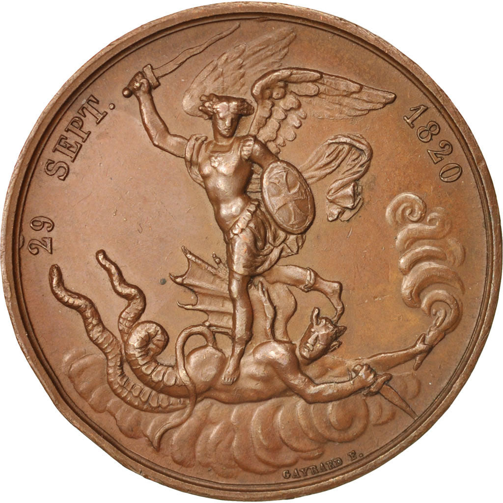 Frankreich, Medal, Birth of the Comte de Chambord, Louis XVIII, Politics