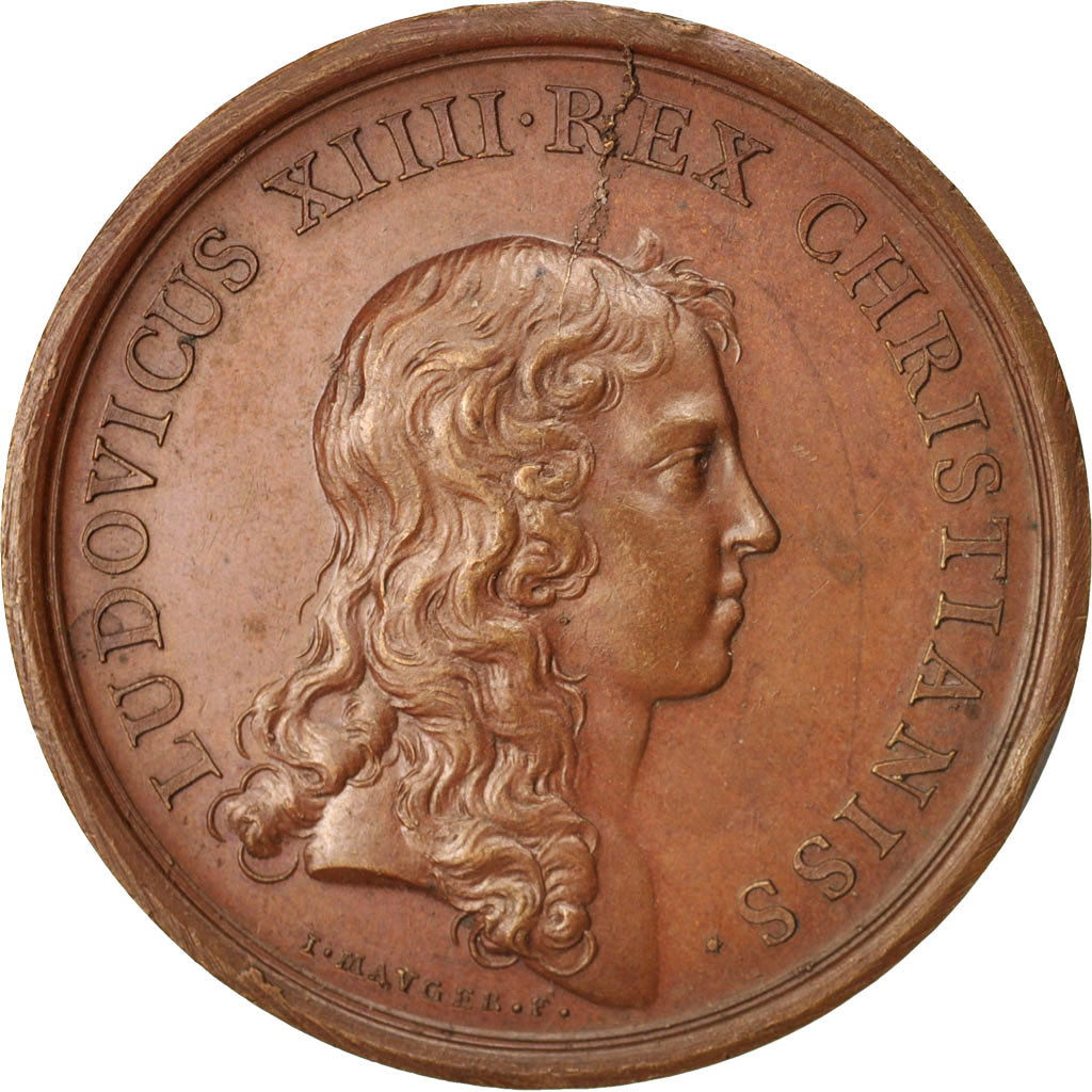 Francia, Medal, Levée du siège de Guise, Louis XIV, History, 1650, Mauger