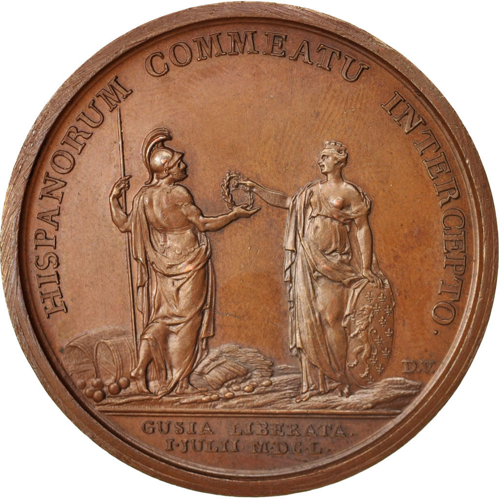 Francia, Medal, Levée du siège de Guise, Louis XIV, History, 1650, Mauger