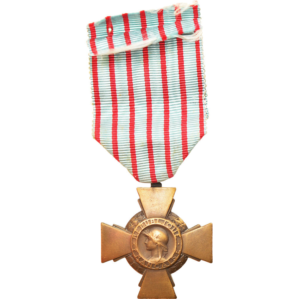 France, Croix du Combattant, Médaille, 1914-1918, Excellent Quality, Bronze, 36