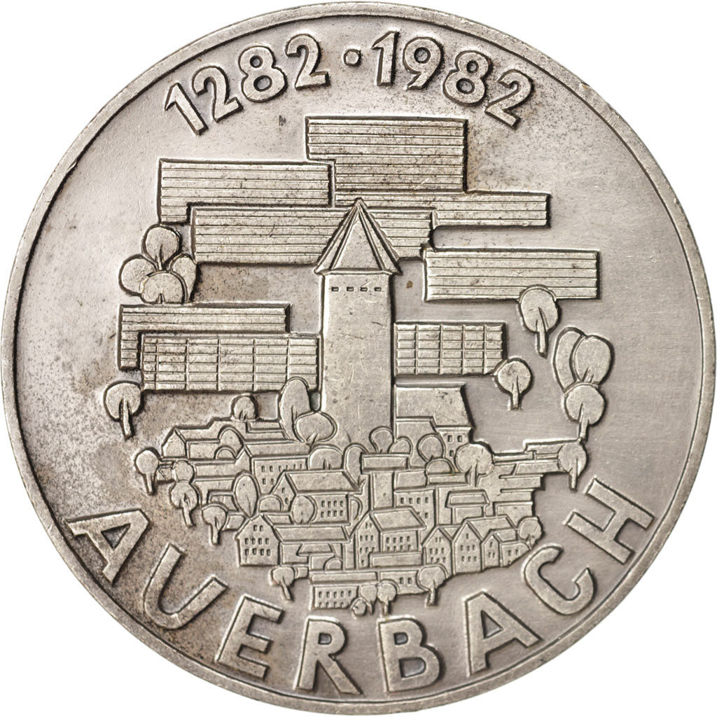 Germany, Medal, 700th anniversary of Auerbach, History, 1982, AU(50-53)