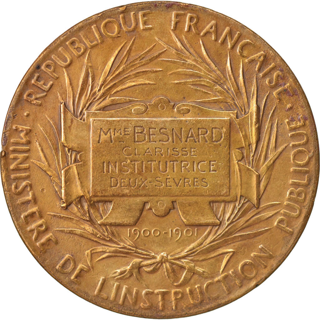 Frankreich, Medal, French Third Republic, Arts & Culture, 1901, Roty, SS+
