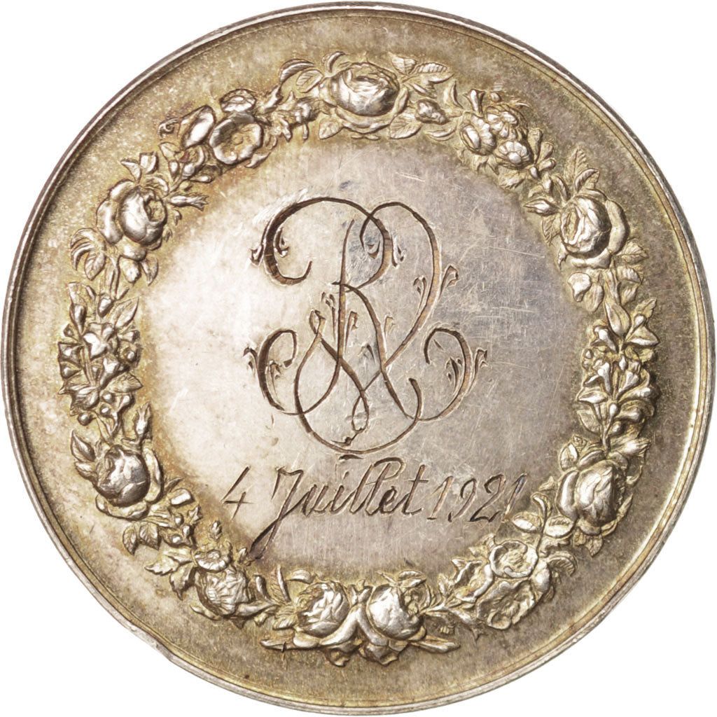 Francja, Medal, Médaille de mariage, Religie i wierzenia, 1902, MS(63), Srebro