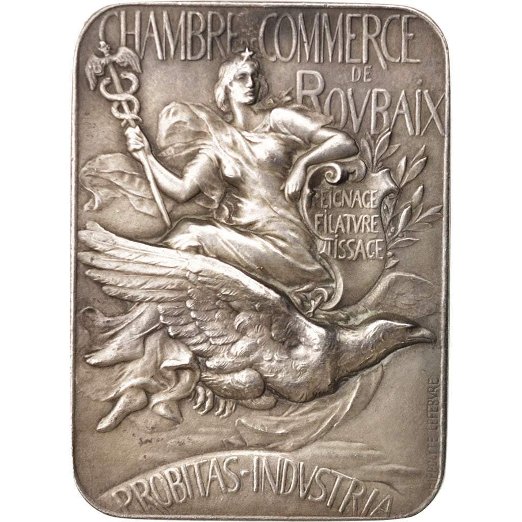 France, Medal, Chambre de Commerce de Roubaix, Business & industry