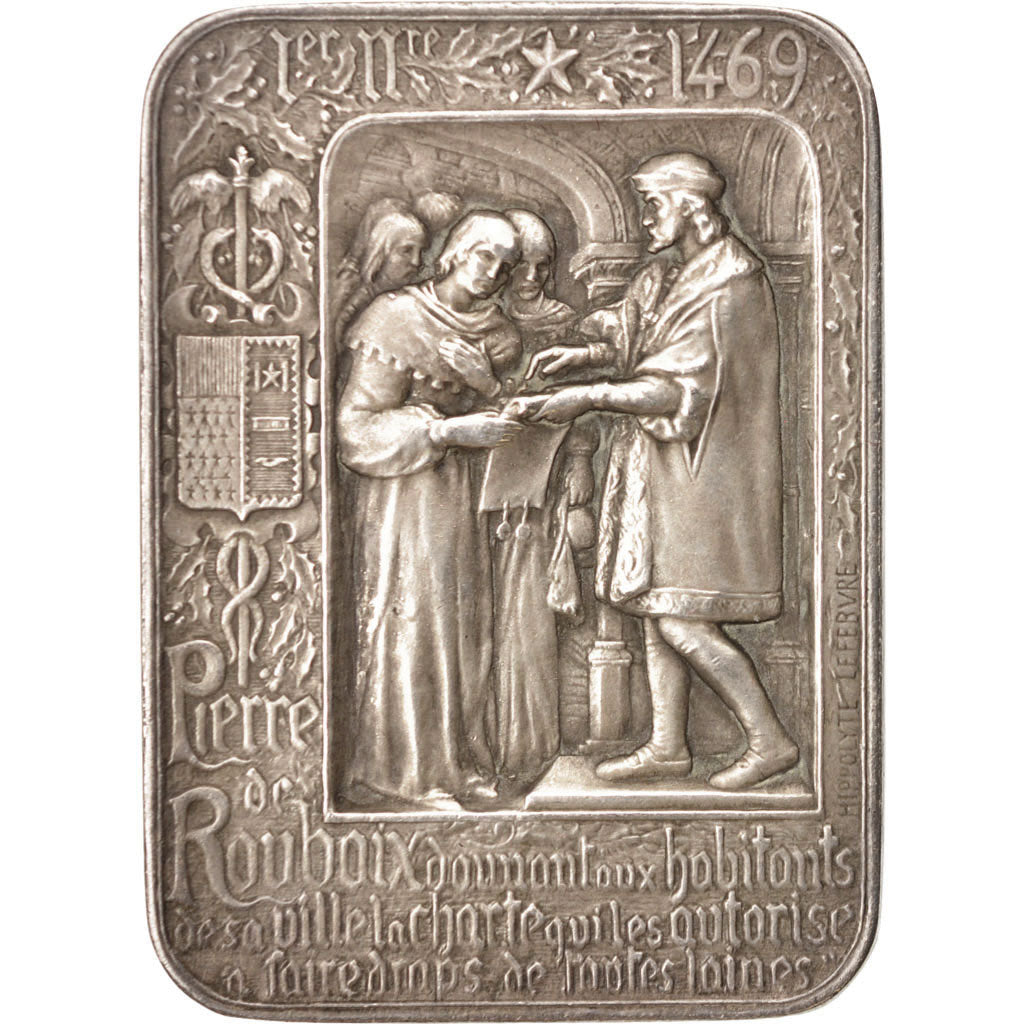 France, Medal, Chambre de Commerce de Roubaix, Business & industry