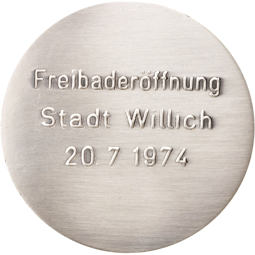 Germany, Medal, Freibaderôffnung Stadt Willich, Sports & leisure, 1974, MS(63)