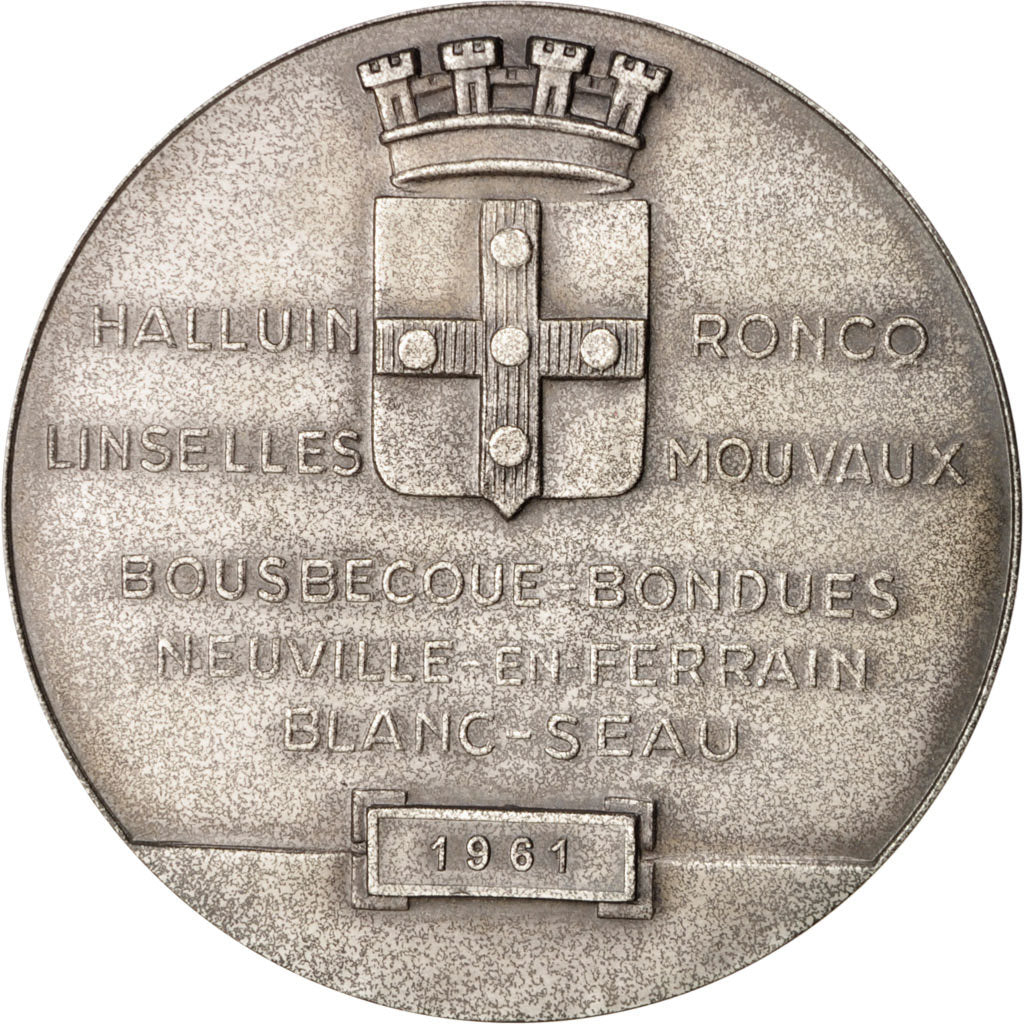 France, Medal, Caisse d'Épargne de Tourcoing, Business & industry, 1961