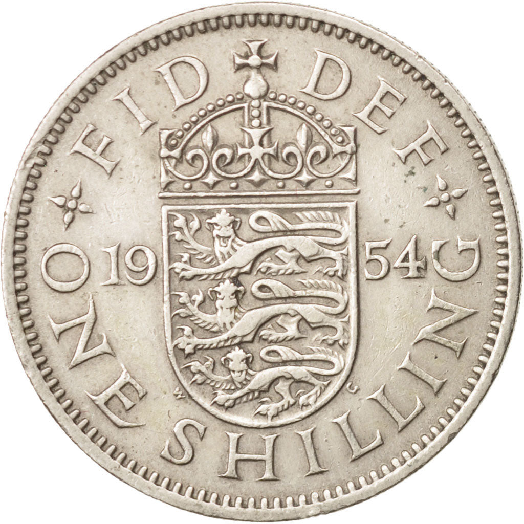 Münze, Großbritannien, Elizabeth II, Shilling, 1954, SS, Copper-nickel, KM:904