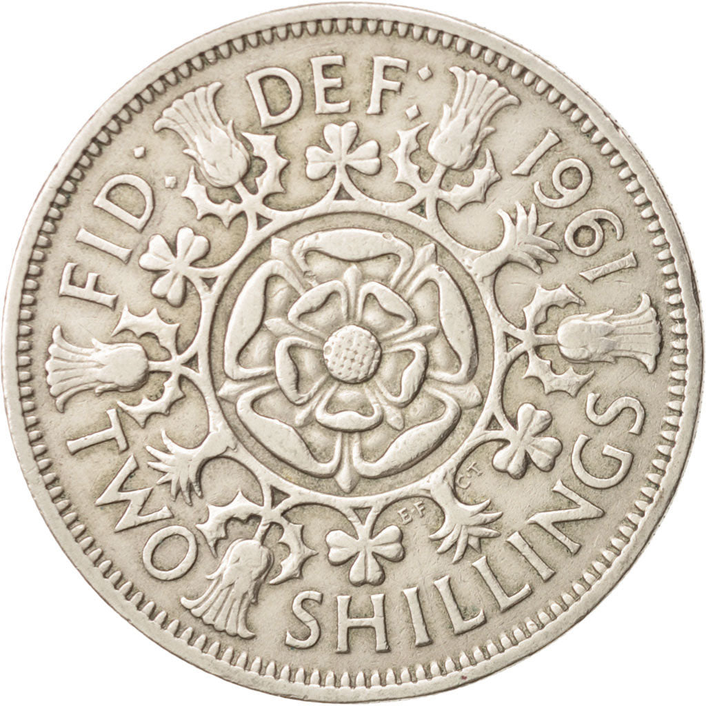 Great Britain, Elizabeth II, Florin, Two Shillings, 1961, VF(30-35)