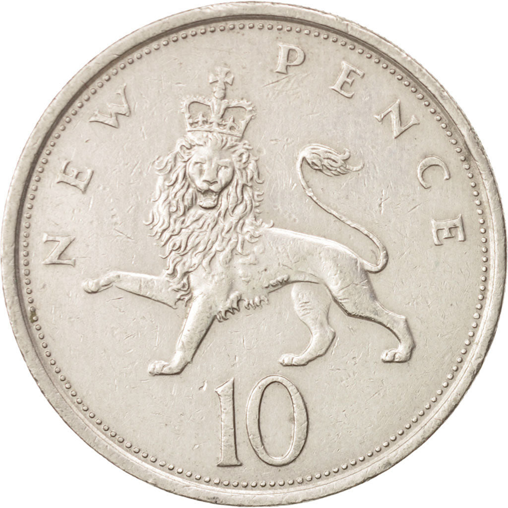 Münze, Großbritannien, Elizabeth II, 10 New Pence, 1976, SS, Copper-nickel