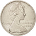 GAMBIA, THE, 2 Shillings, 1966, EF(40-45), Copper-nickel, KM:5