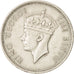 Mauritius, George VI, 1/2 Rupee, 1951, SS, Copper-nickel, KM:28