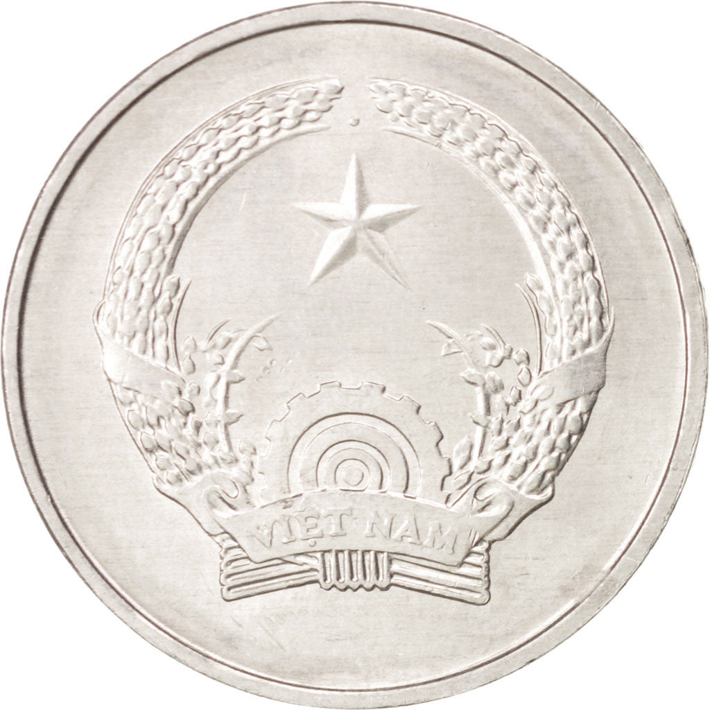 Moneta, Vietnam, SOCIALIST REPUBLIC, Dong, 1976, SPL-, Alluminio, KM:14