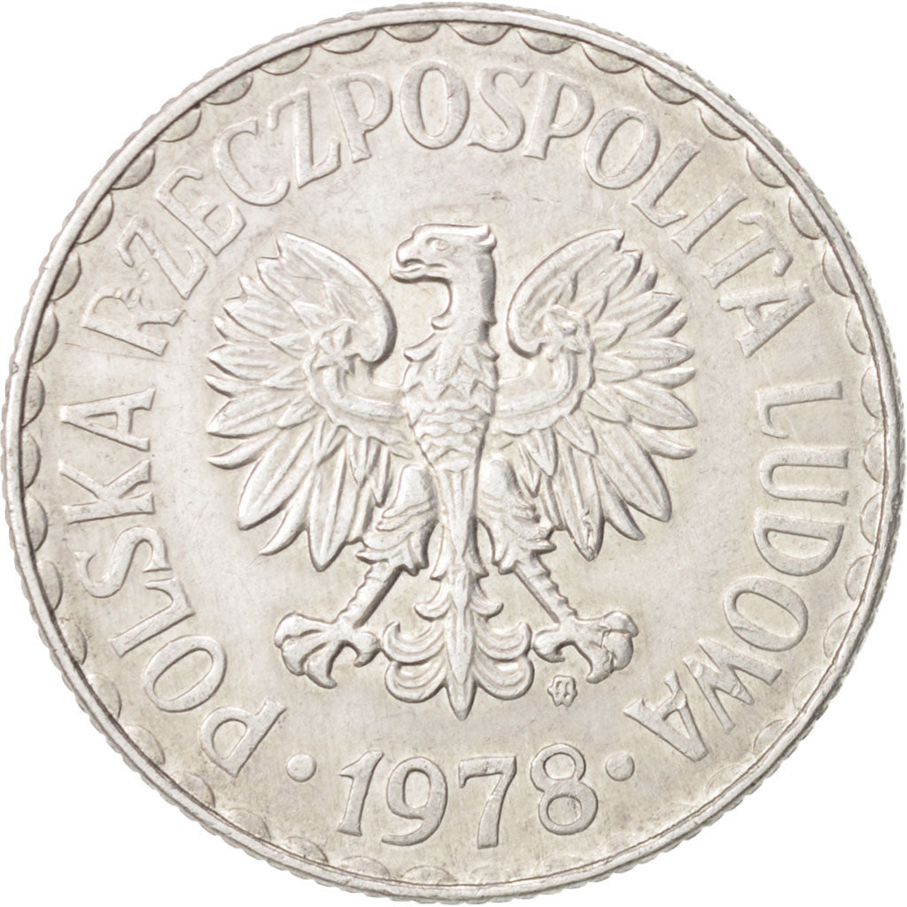 Münze, Polen, Zloty, 1978, Warsaw, VZ, Aluminium, KM:49.1