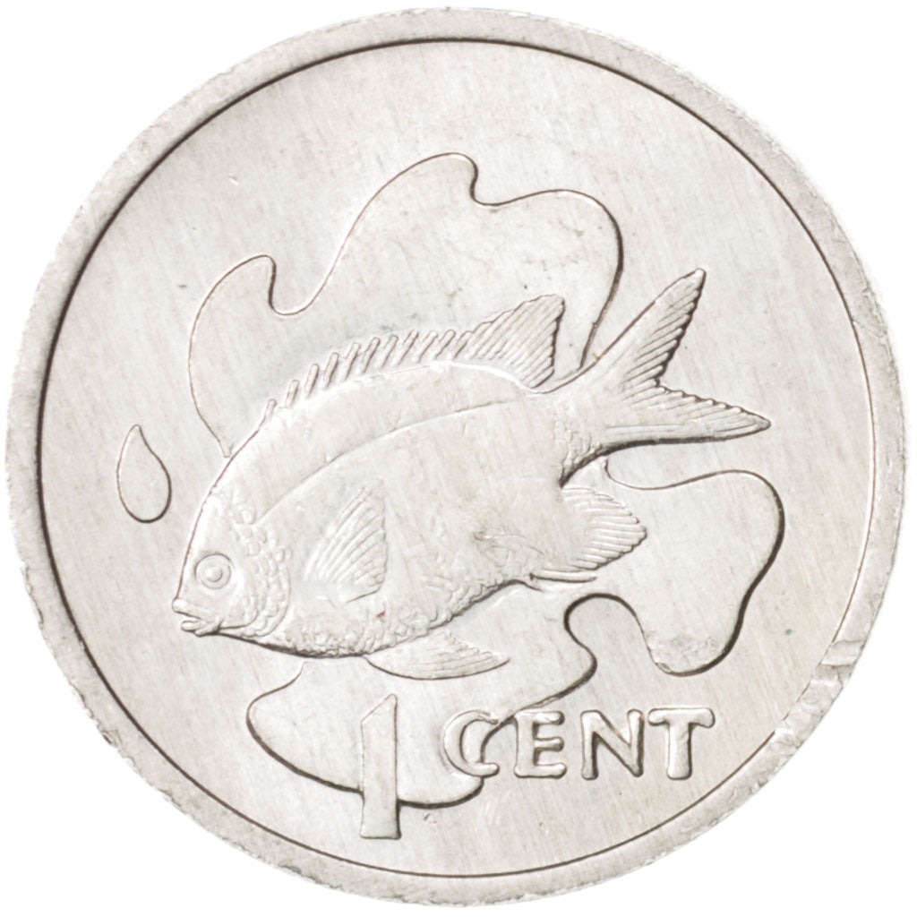 Seychelles, Cent, 1977, British Royal Mint, MS(63), Aluminum, KM:30