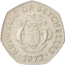 Seychelles, 5 Rupees, 1977, British Royal Mint, AU(50-53), Copper-nickel, KM:36