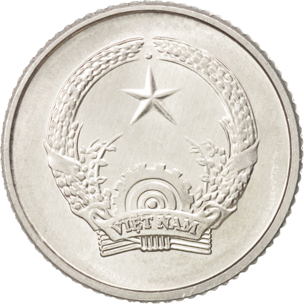 Monnaie, Viet Nam, SOCIALIST REPUBLIC, 5 Hao, 1976, SPL+, Aluminium, KM:13