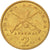 Moneda, Grecia, 2 Drachmai, 1980, MBC+, Níquel - latón, KM:117