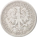 Moneda, Polonia, 2 Zlote, 1958, Warsaw, MBC, Aluminio, KM:46