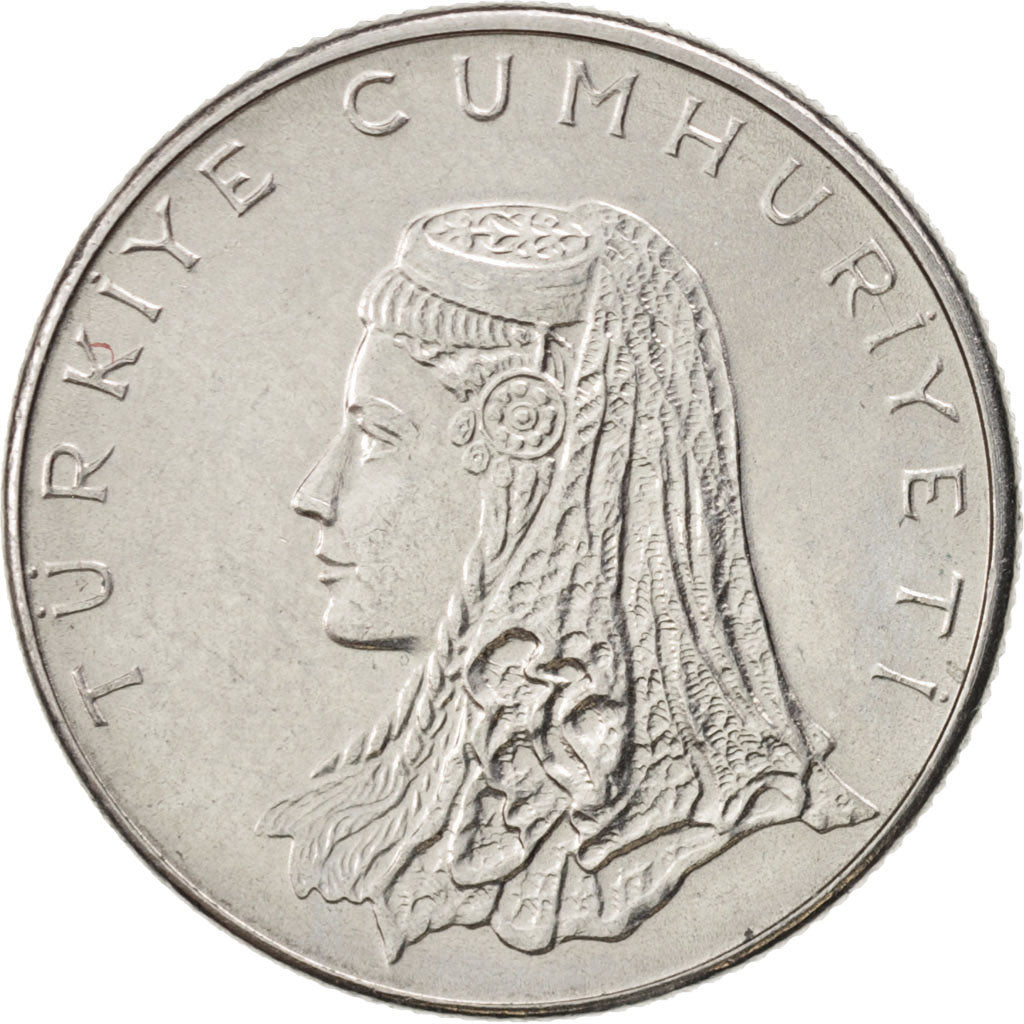 Turkey, 50 Kurus, 1976, AU(55-58), Stainless Steel, KM:899