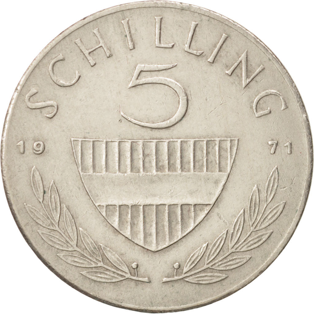Moneta, Austria, 5 Schilling, 1971, BB, Rame-nichel, KM:2889a