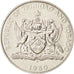 TRINIDAD & TOBAGO, 50 Cents, 1980, AU(55-58), Copper-nickel, KM:33
