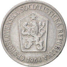 Checoslovaquia, 10 Haleru, 1964, MBC+, Aluminio, KM:49.1