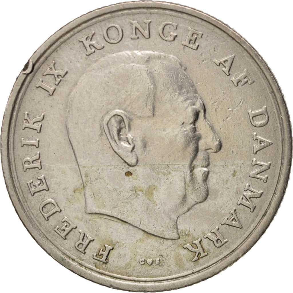 Münze, Dänemark, Frederik IX, Krone, 1963, Copenhagen, SS, Copper-nickel
