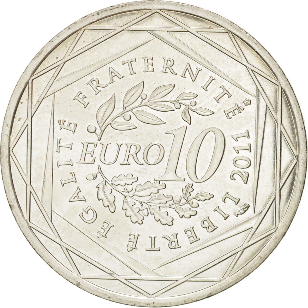 Coin, France, 10 Euro, 2010, MS(60-62), Silver, KM:1670