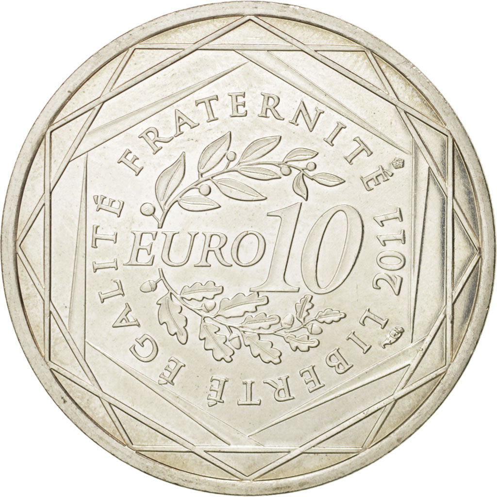Banknote, France, 10 Euro, 2011, MS(64), Silver, KM:1752