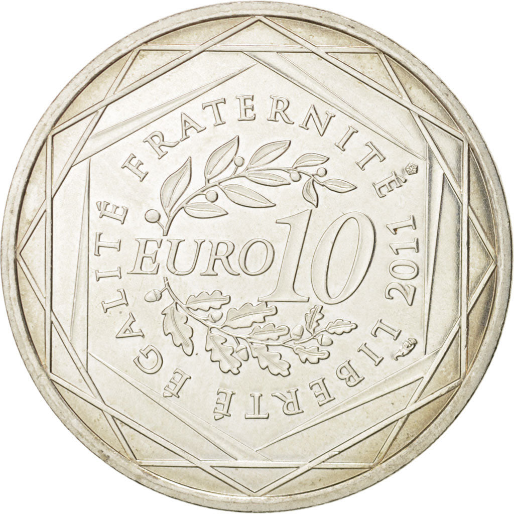 Banknote, France, 10 Euro, 2011, MS(64), Silver, KM:1741