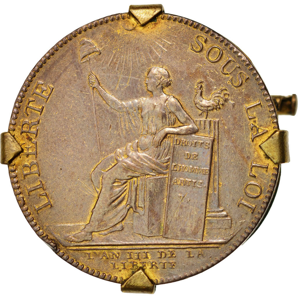 France, 2 Sols, 1791, SUP, Bronze, KM:Tn23, Brandon:217