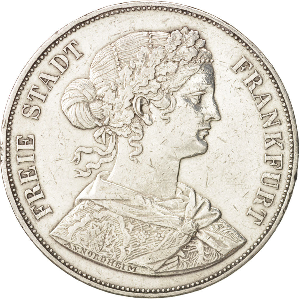 Coin, German States, FRANKFURT AM MAIN, 2 Thaler, 3-1/2 Gulden, 1861, Frankfurt