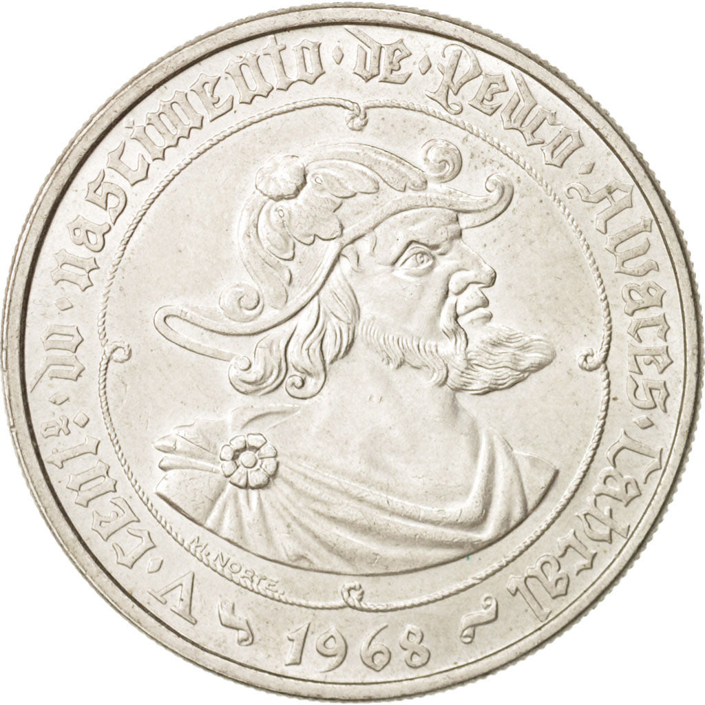 Moneda, Portugal, 50 Escudos, 1968, EBC, Plata, KM:593