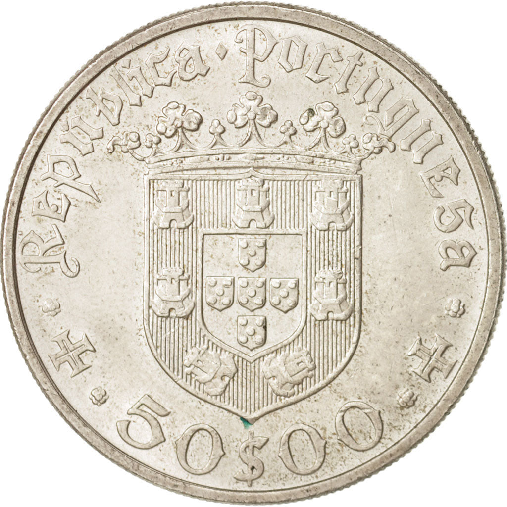 Moneda, Portugal, 50 Escudos, 1968, EBC, Plata, KM:593