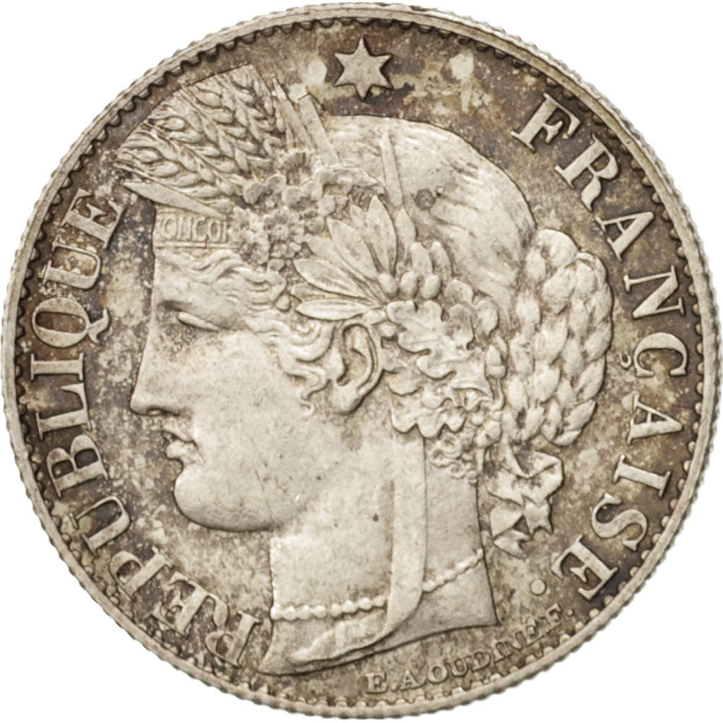 Coin, France, Cérès, 50 Centimes, 1895, Paris, MS(63), Silver, KM:834.1
